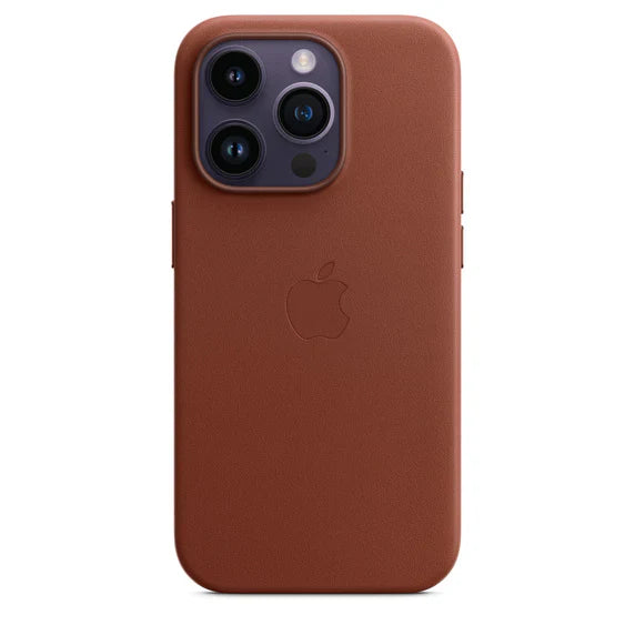 iPhone 14 Pro Leather Case - Umber Brown